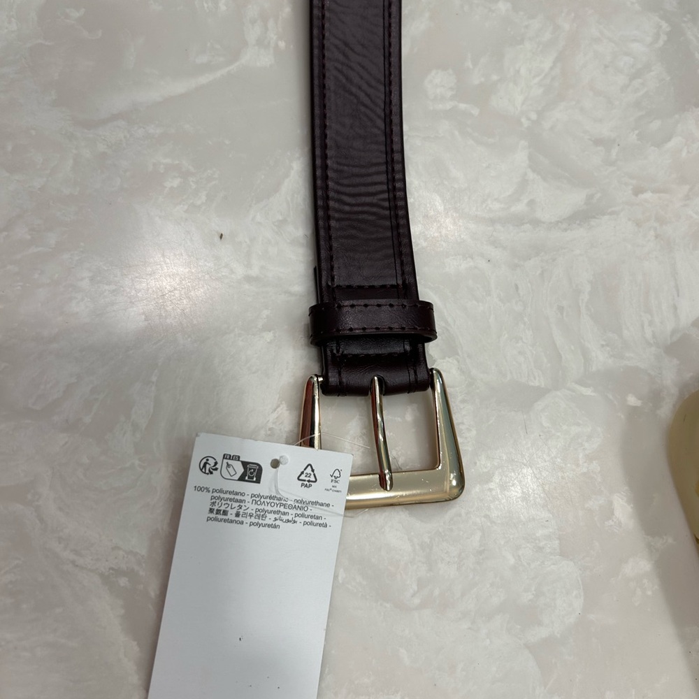FREE with purchase of any other undiscounted item: Brown Leather Like Belt Sz 29 - Picture 5 of 7
